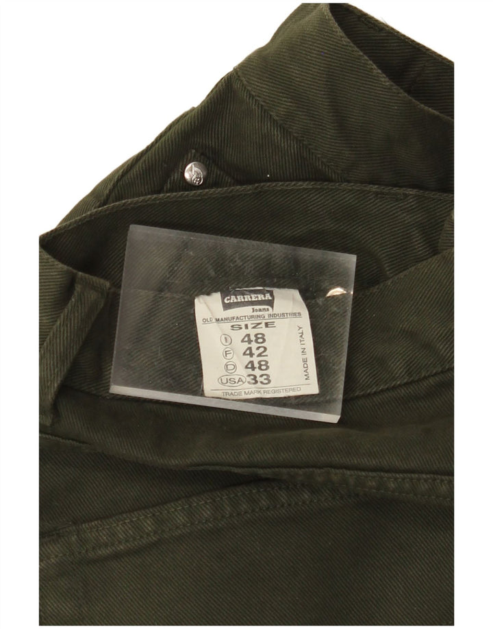 Męskie proste dżinsy CARRERA IT 48 Medium W30 L31 Khaki Cotton