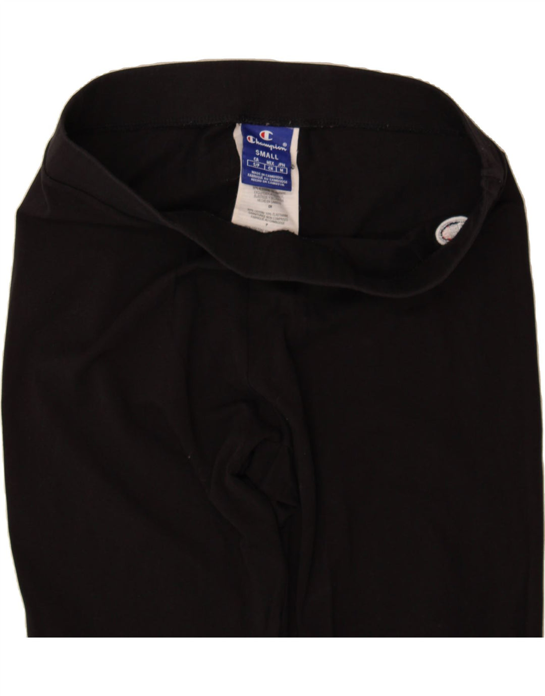 CHAMPION Womens Graphic Leggings UK 10 Small Black Cotton Vintage Champion and Second-Hand Champion from Messina Hembry 