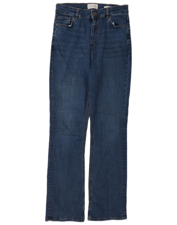 Marks & Spencer Damskie Per Una Slim Straight Jeans UK 14 Duże W32 L32 Niebieskie