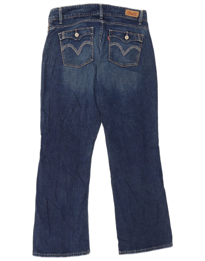 Damskie jeansy Levi's Curvy Bootcut W31 L30 Niebieska bawełna
