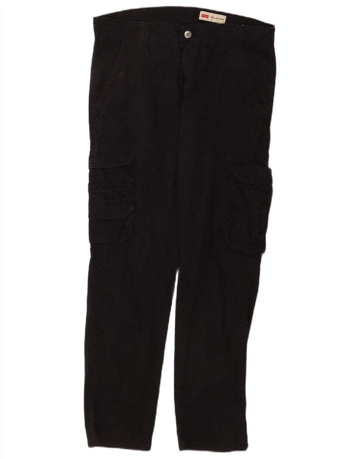 Męskie spodnie cargo Wrangler Regular W32 L30, czarne, bawełniane