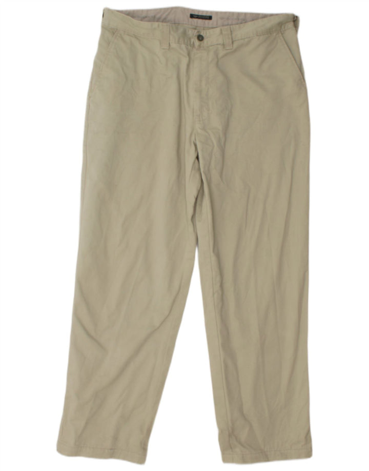 DOCKERS Mens Khakis Straight Chino Trousers W36 L30 Green