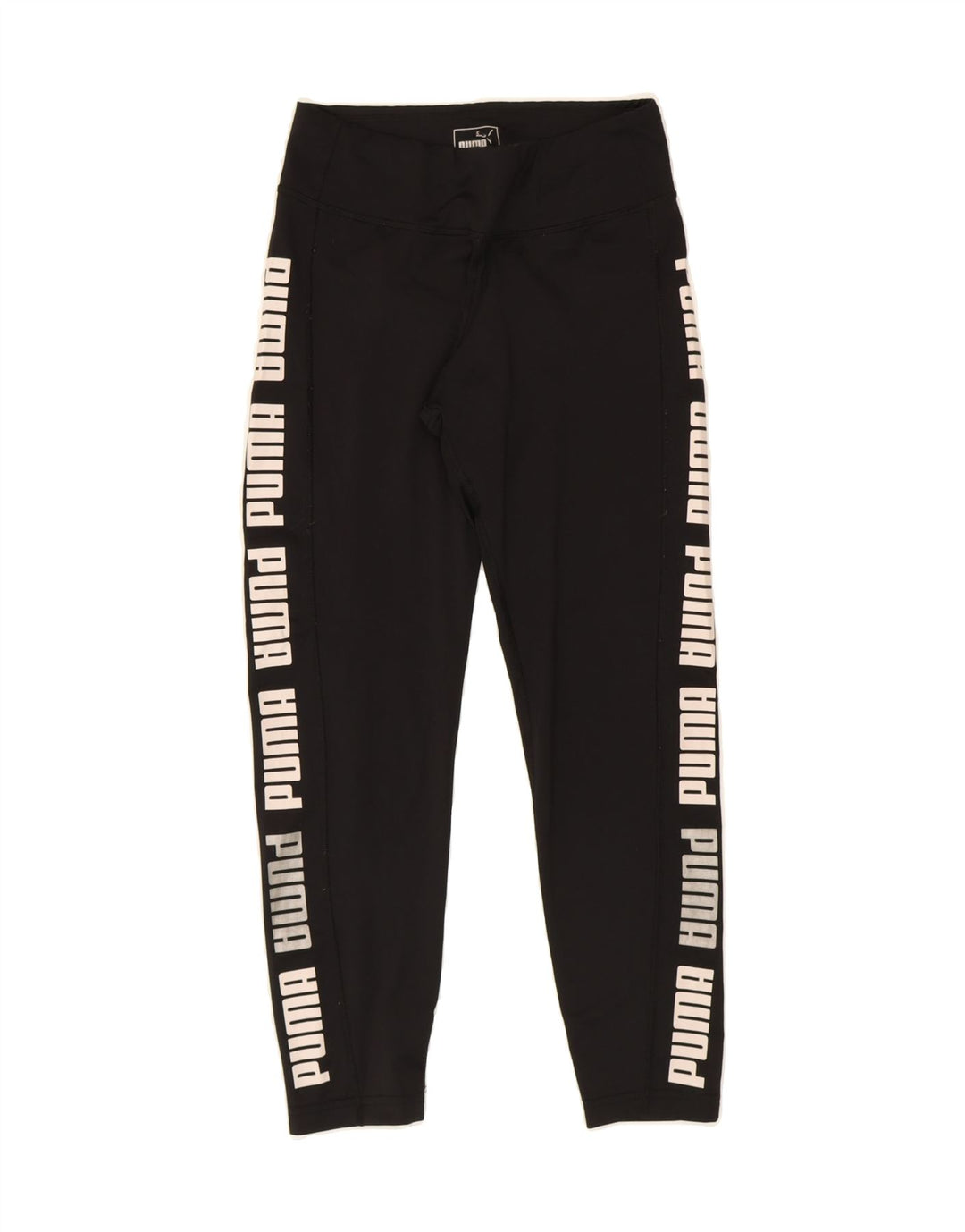 PUMA Womens Graphic Leggings UK 12 Medium  Black Vintage Puma and Second-Hand Puma from Messina Hembry 