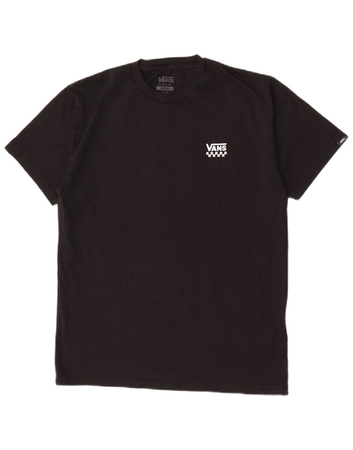 Męski T-shirt Vans o klasycznym kroju, średni czarny, bawełniany