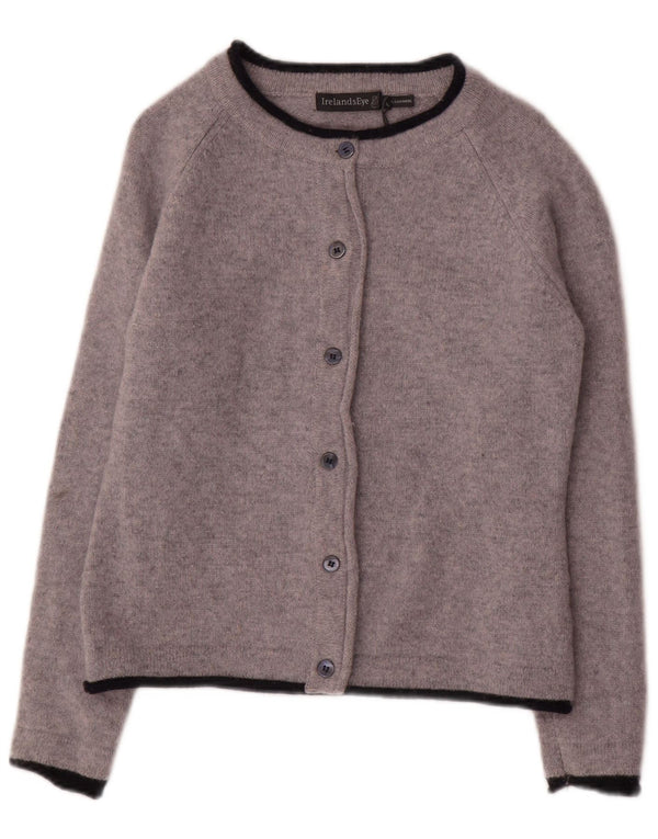 IRELANDS EYE Krótki sweter damski UK 18 XL, szara wełna
