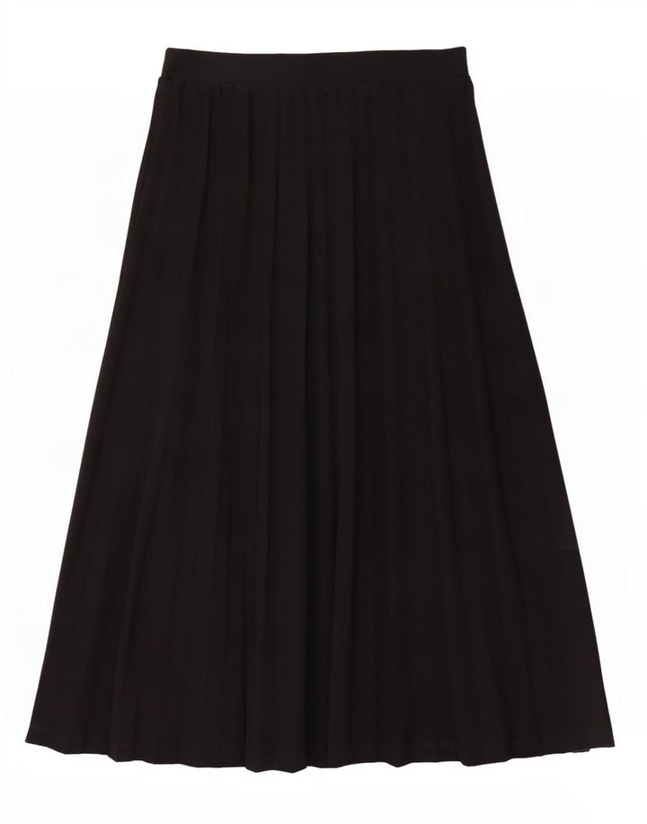 Marks & Spencer Damska plisowana spódnica midi UK 12 Medium W30 Czarny poliester