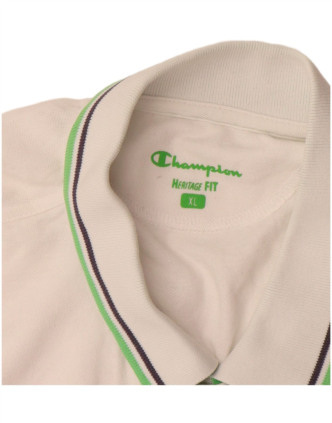 Męska koszulka polo CHAMPION Heritage Fit XL w kolorze białym