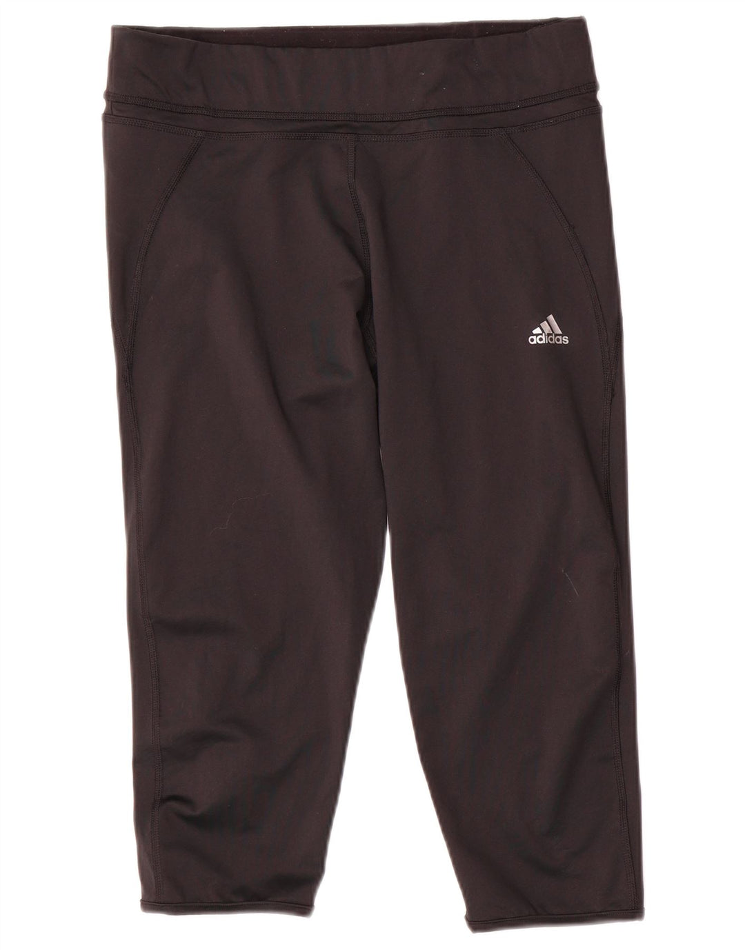 Damskie legginsy Adidas Climalite Capri UK 16/18, duże, czarne, poliestrowe