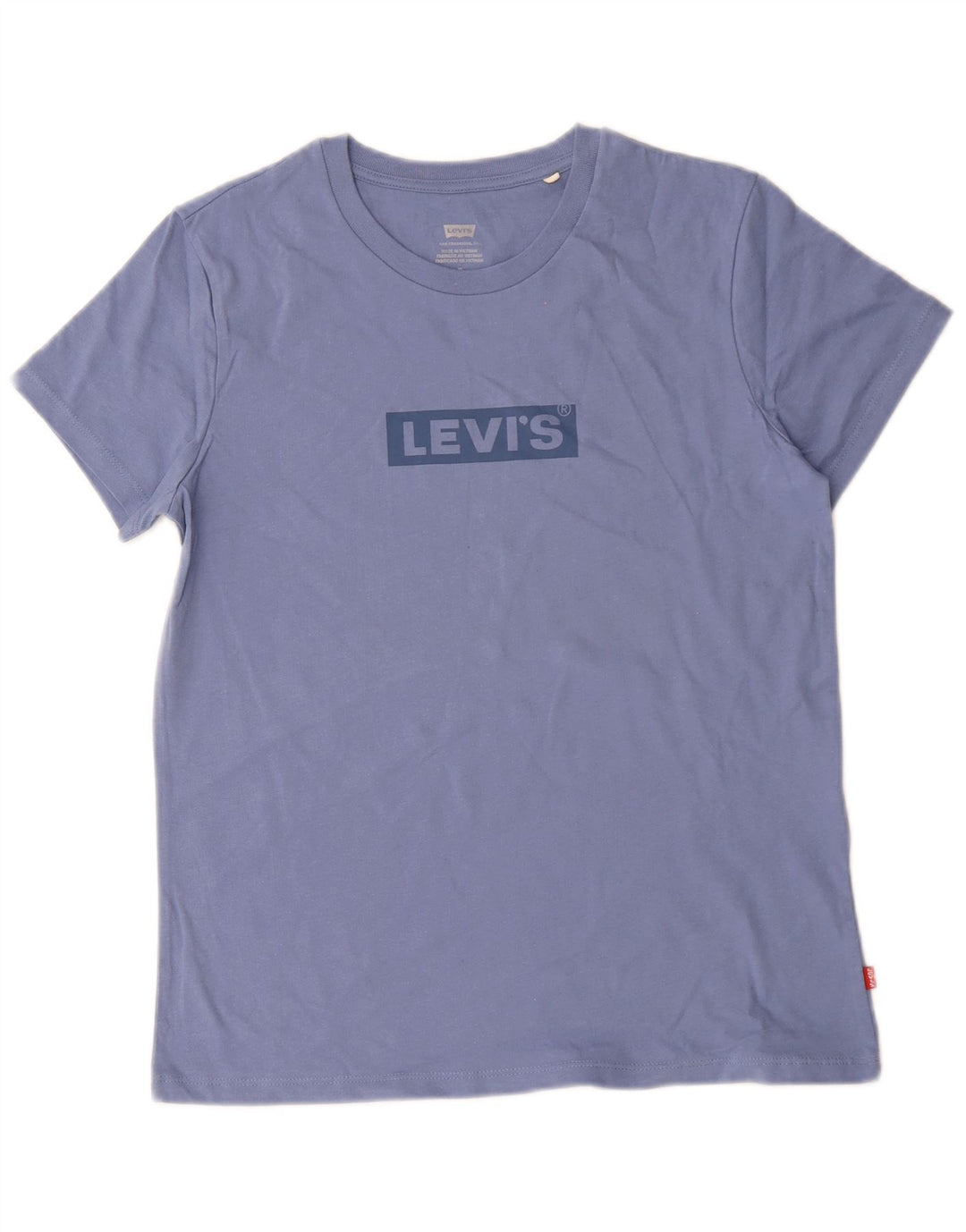Damska koszulka z grafiką Levi's Top UK 14, średnia niebieska bawełna