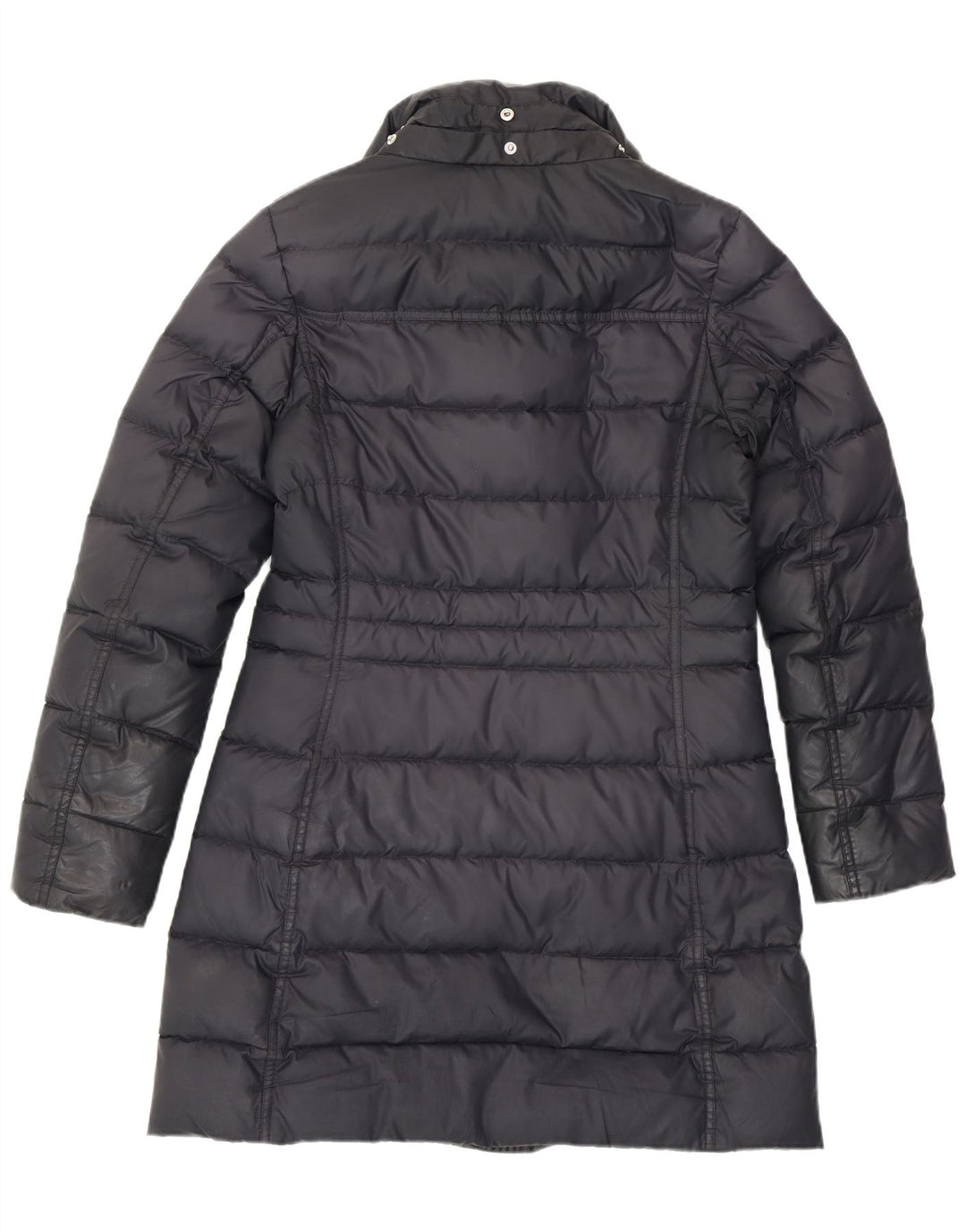 Damski ocieplany płaszcz Tommy Hilfiger UK 10, mały, szary poliester