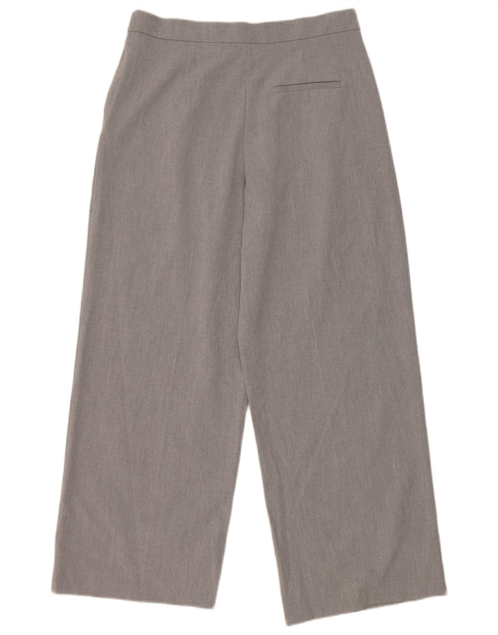 Damskie spodnie chino ZARA, średnie W30 L28, szary poliester