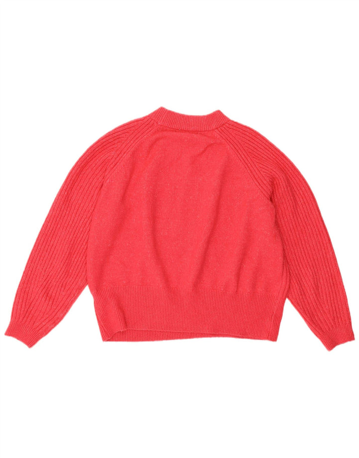 Marks & Spencer Damski sweter z okrągłym dekoltem, UK 14, średni róż