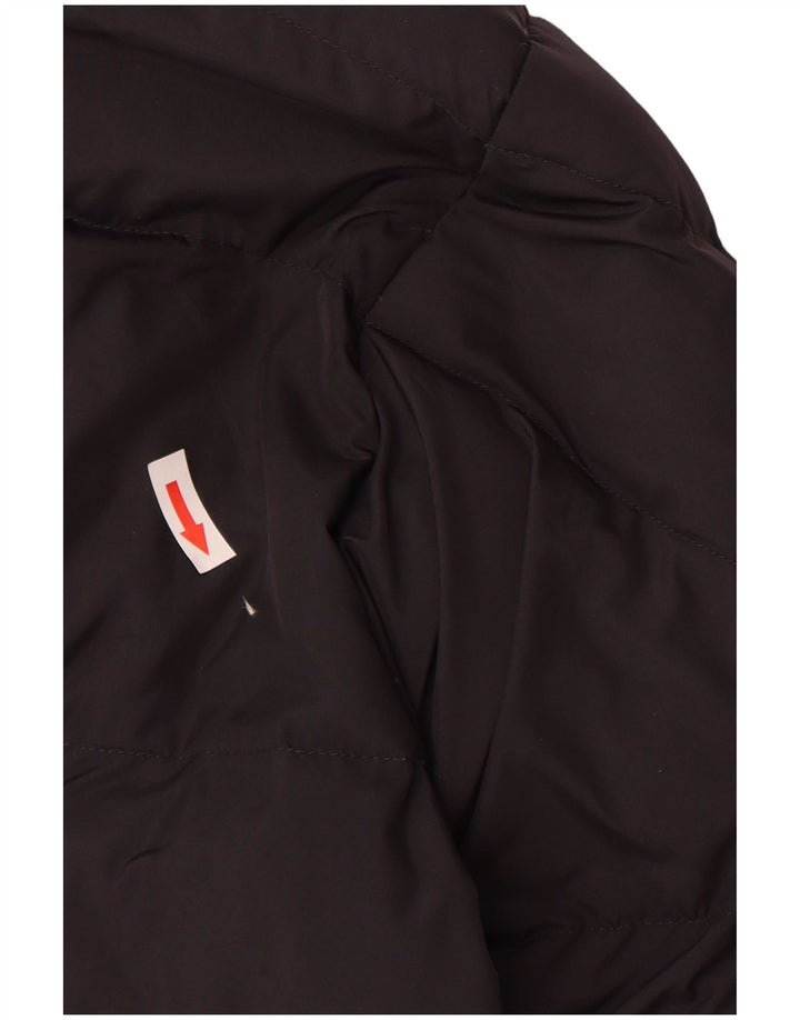 Męska ocieplana kurtka z kapturem Sergio Tacchini UK 40, duża, czarna, poliestrowa