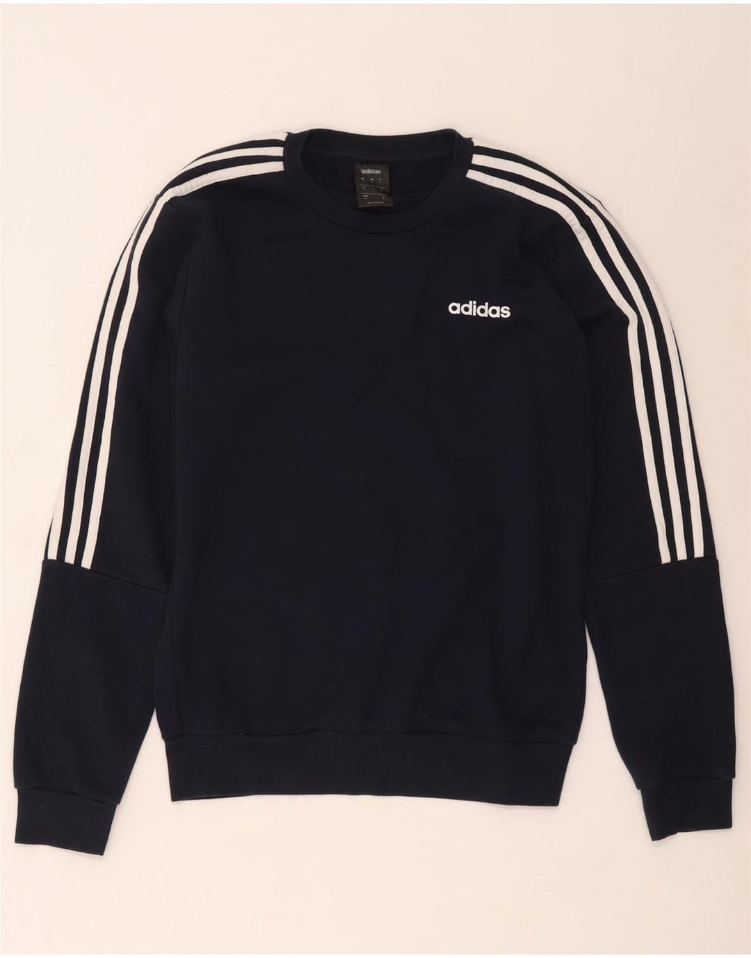 Adidas Męska Bluza Sweter Mały Granatowy Bawełniany
