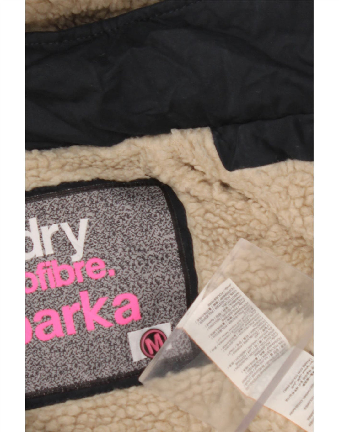 Damska kurtka wiatrówka SUPERDRY Graphic UK 14, średni granat