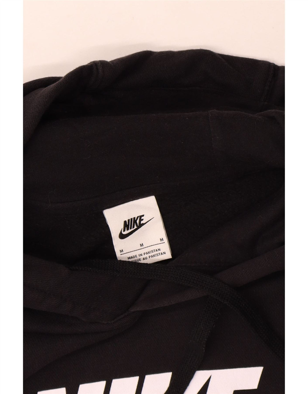 Męski sweter z kapturem Nike z grafiką, średni czarny, bawełniany