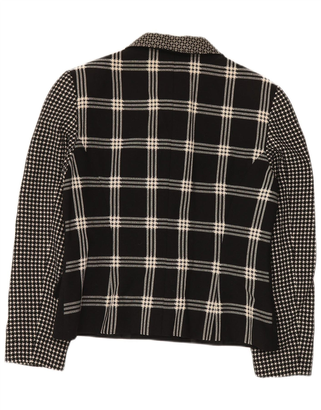 Damska marynarka GENNY zapinana na 6 guzików UK 14, średni czarny patchwork