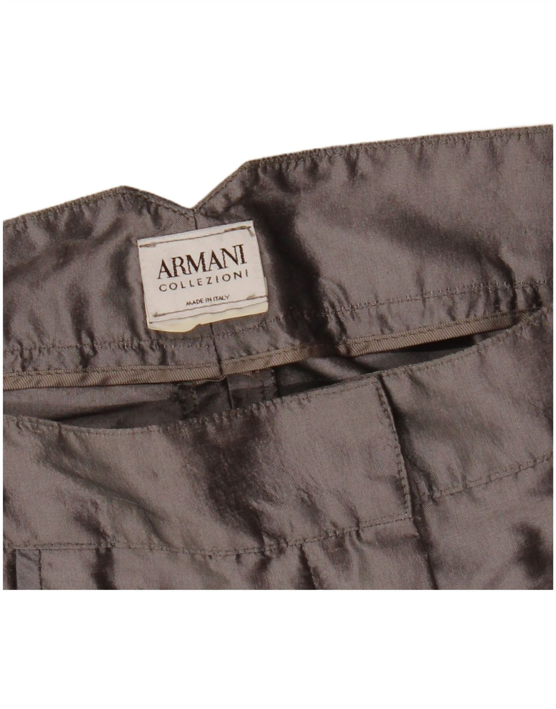 Spodnie damskie Armani Straight Capri W31 L22 szare