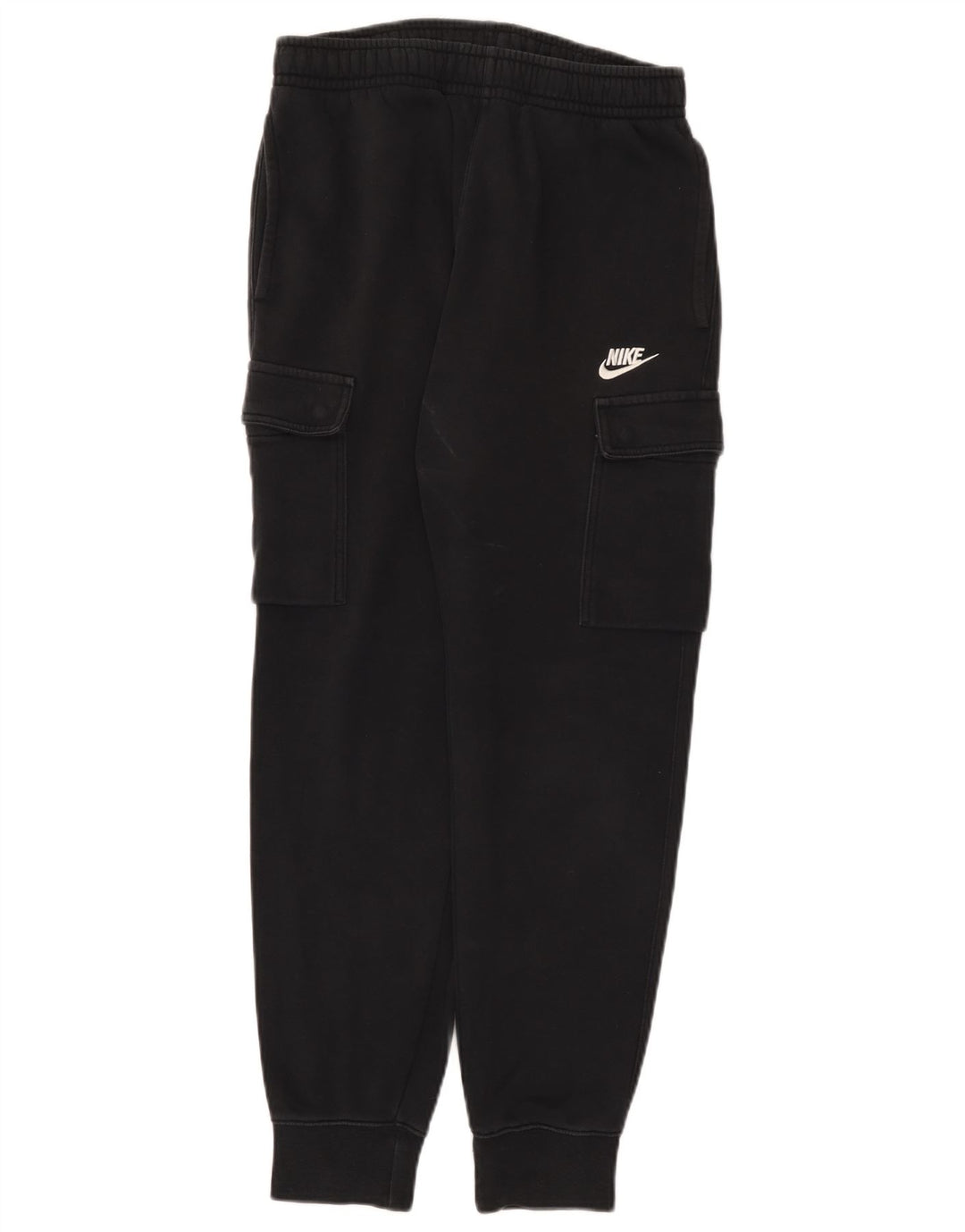 Męskie spodnie dresowe Nike Cargo, małe, czarne, bawełniane