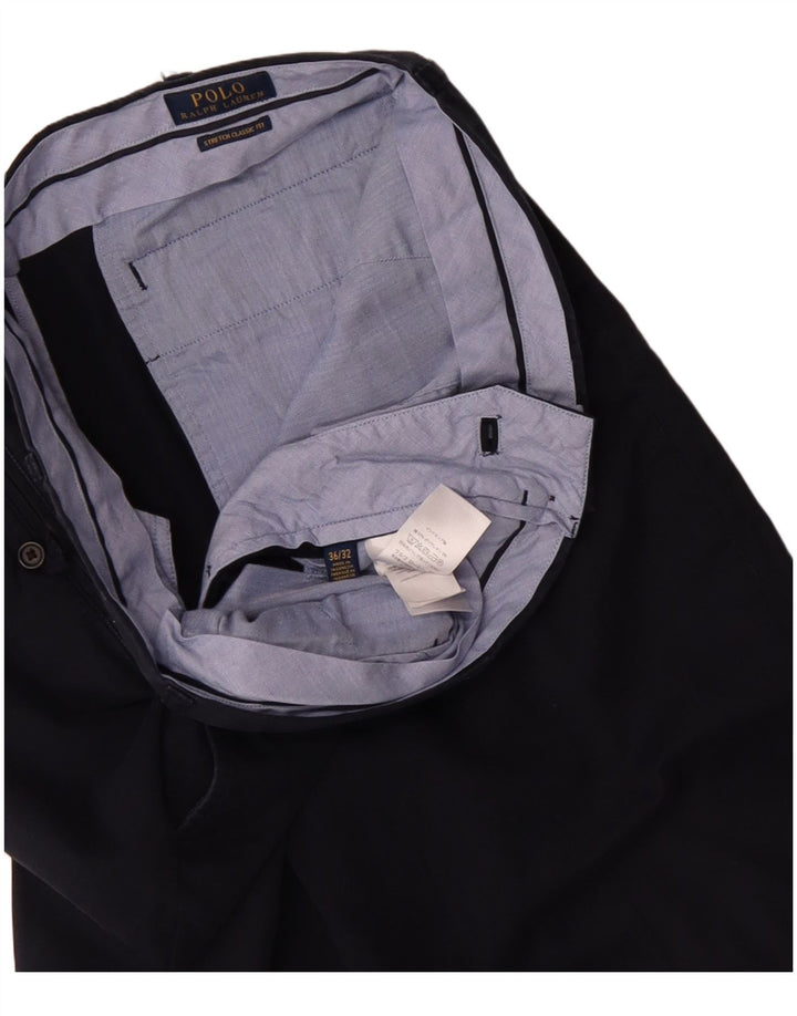 POLO RALPH LAUREN Męskie spodnie chino o klasycznym kroju W36 L32 Granatowe