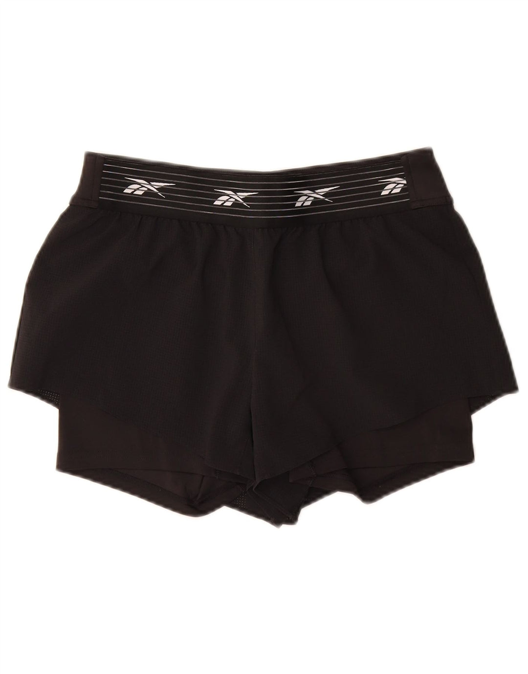 Damskie spodenki sportowe Reebok Graphic UK 12/14 Średni czarny poliester