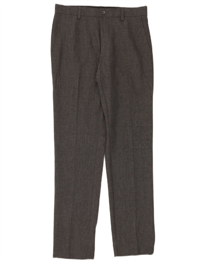 Męskie spodnie Chino Marks & Spencer W28 L31 Szary poliester