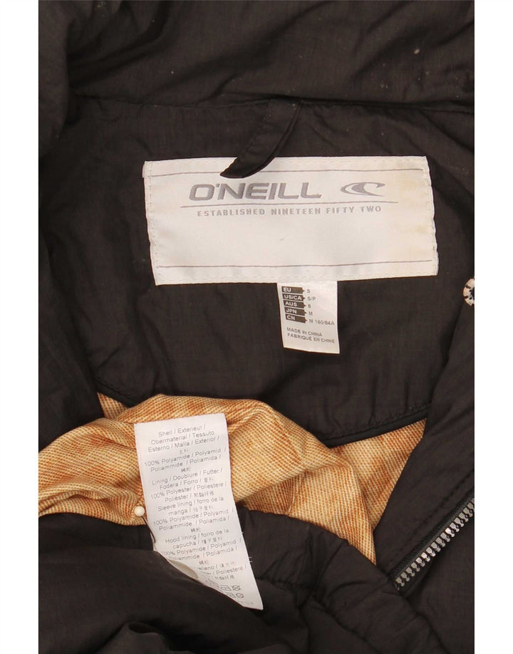 Damski płaszcz z kapturem O'Neill UK 10 Small, czarny poliamid
