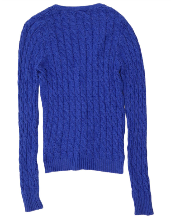 Męski sweter rozpinany Zara, średni niebieski, bawełniany