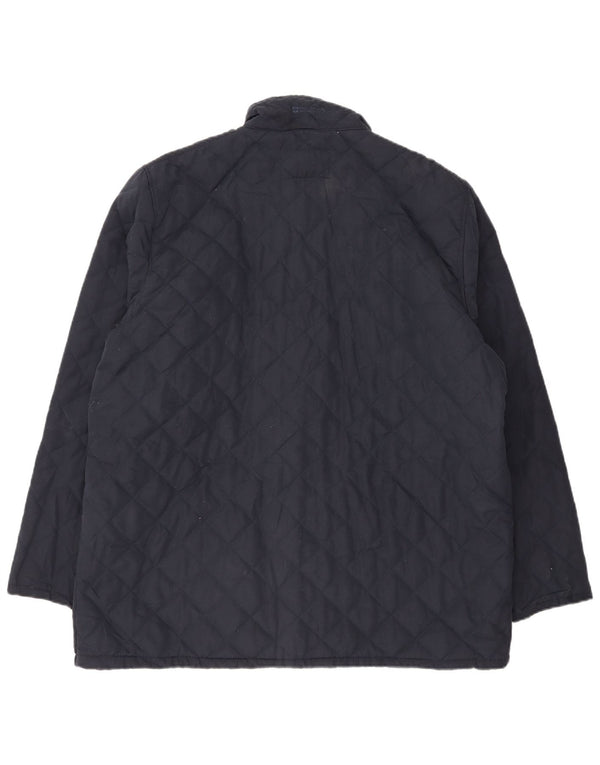 Mountain Warehouse Mens Quilted Jacket UK 44 2XL Navy Blue Polyester