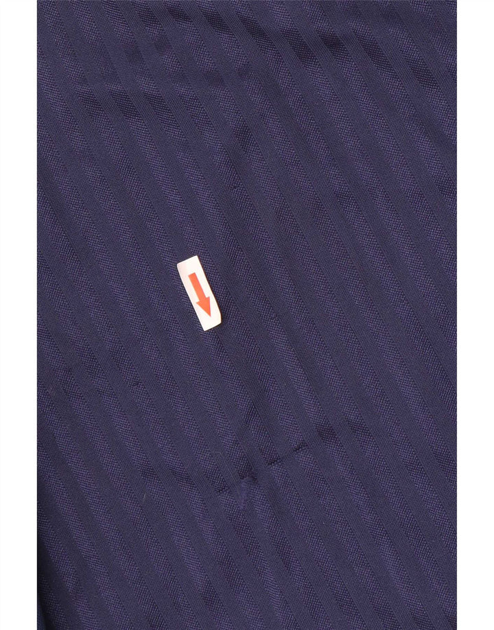T-shirt męski Lotto Top, średni, granatowy, poliester z blokami kolorów