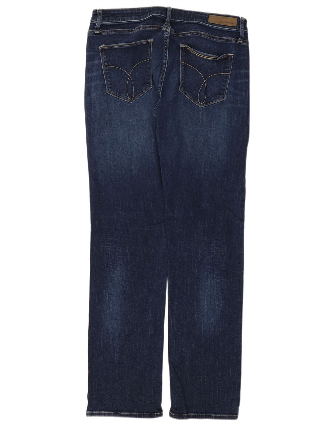 Damskie jeansy Calvin Klein Straight W30 L32 Granatowe