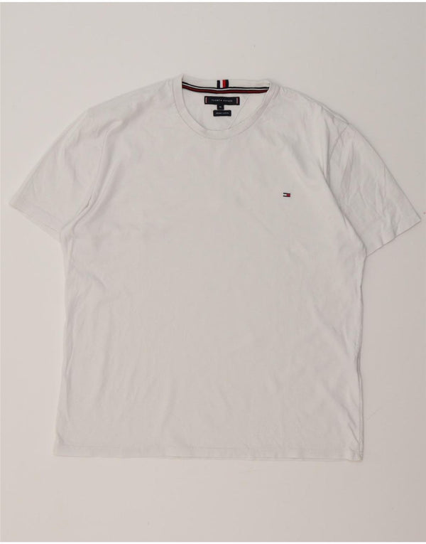 T-shirt damski TOMMY HILFIGER Top UK 18 XL, biała bawełna