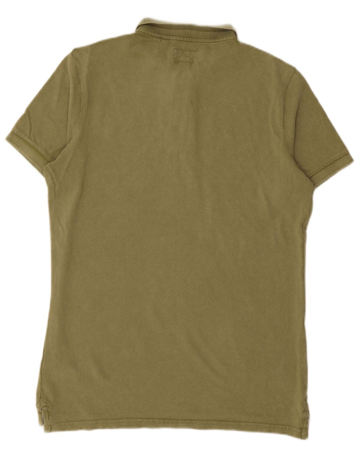 Męska koszulka polo SUPERDRY, duża, zielona, bawełniana