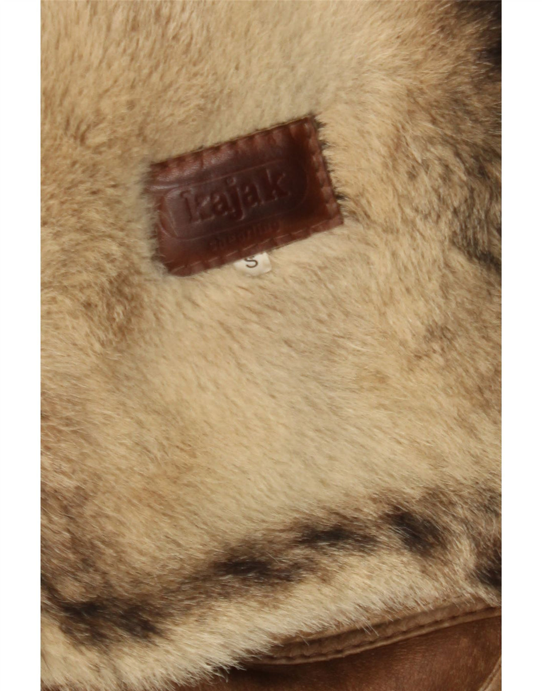 Męska kurtka shearling VINTAGE UK 36 Small Brown Shearling