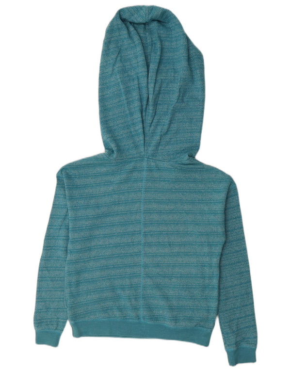 Damski sweter oversize z kapturem Roxy UK 6 XS, bawełna w niebieskie paski