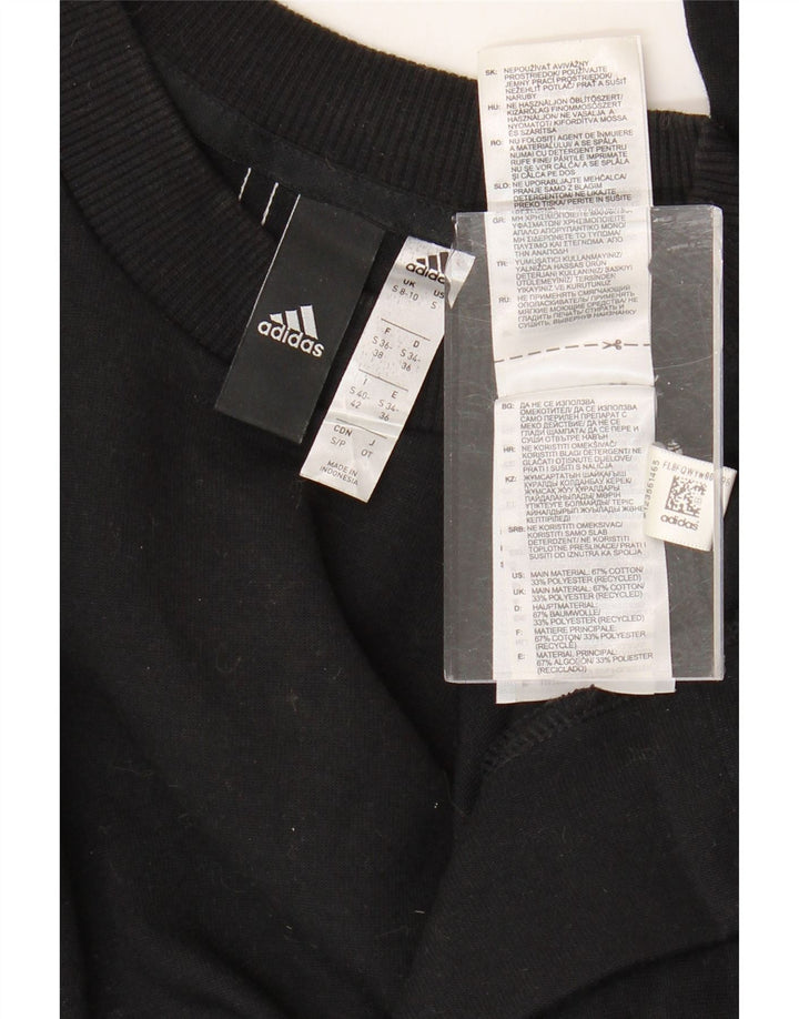 Damski sweter oversize ADIDAS Crop UK 8/10 Small Black