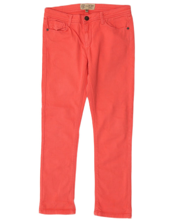 Fat Face Womens Slim Jeans UK 10 Small W27 L27 Pink Cotton