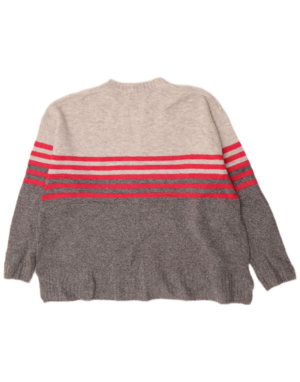 Marks & Spencer Damski sweter z okrągłym dekoltem, UK 18 XL, szary, nakrapiany
