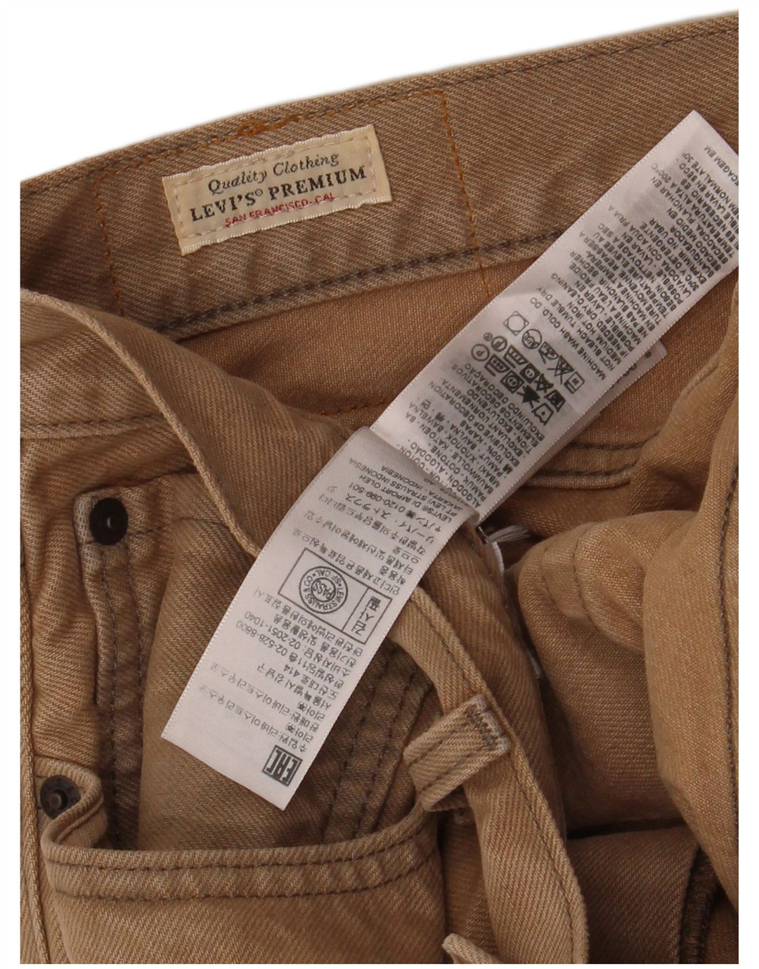 Męskie spodenki jeansowe Levi's W31 Średni beż, bawełna
