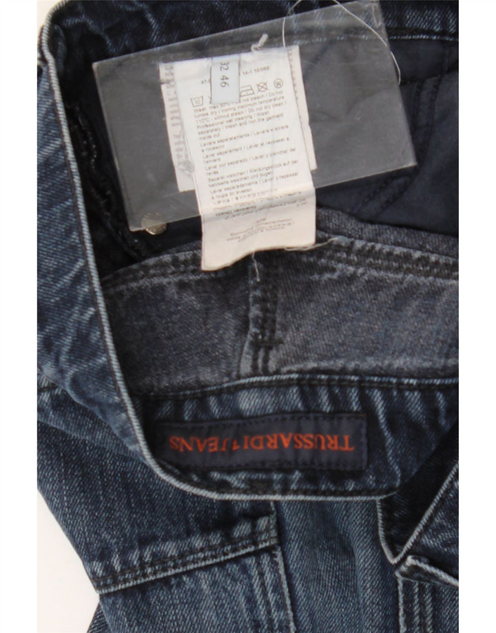 Męskie jeansy slim fit Trussardi W32 L34 Niebieskie bawełniane