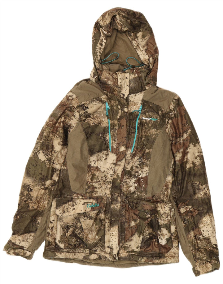 Damska kurtka wiatrówka oversize CABELA UK 6 XS w kamuflażu khaki