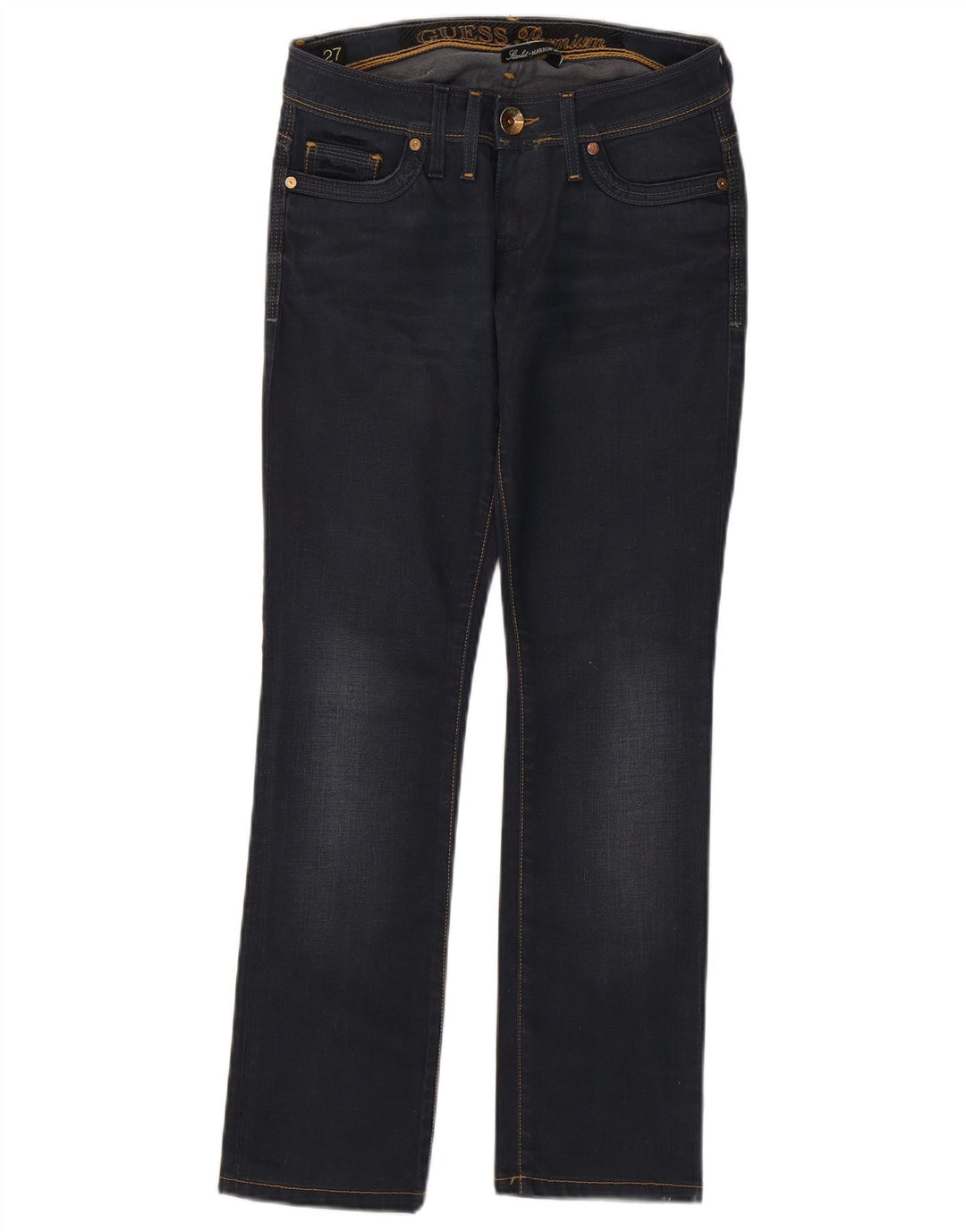 Jeansy damskie Guess Bootcut W27 L29 Granatowe, bawełniane