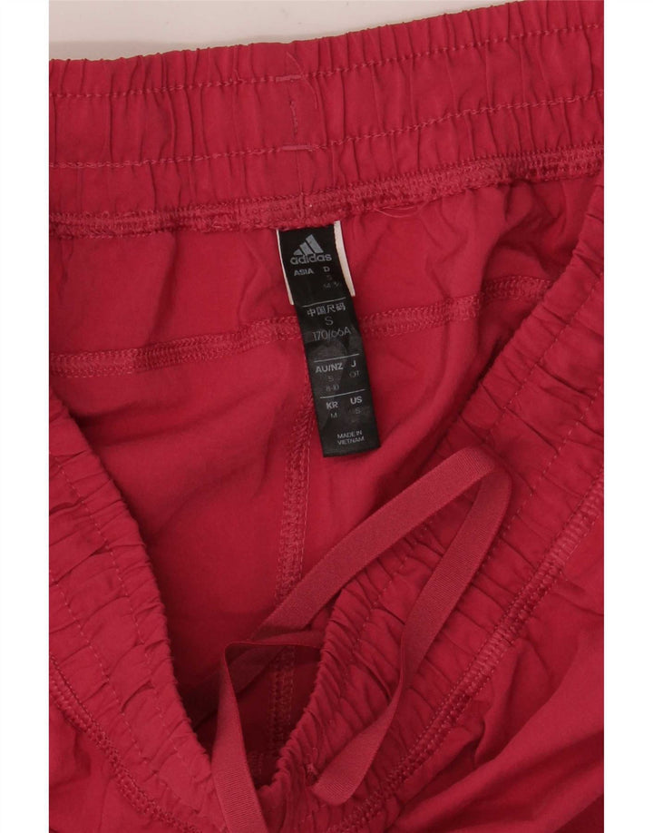 Damskie spodenki sportowe Adidas UK 10, małe, różowe, poliestrowe