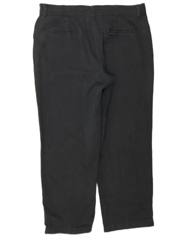 Damskie spodnie Lee o swobodnym kroju, o luźnym kroju, US 16 2XL W35 L28, szara bawełna