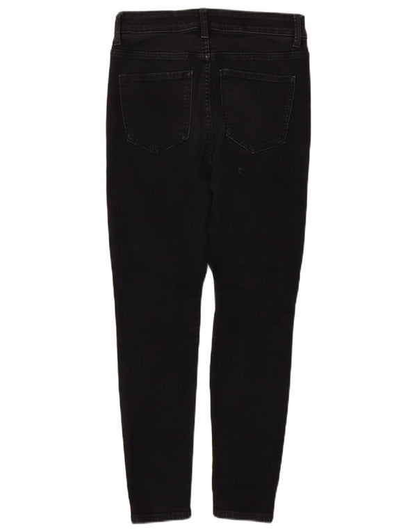 Marks & Spencer Damskie The Ivy Skinny Jeans UK 8 Small W26 L26 Czarna bawełna