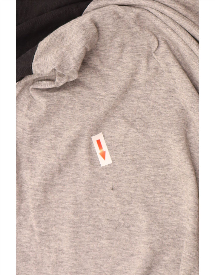 Męski top Carhartt z długim rękawem, średnioszary, bawełniany w bloki kolorów