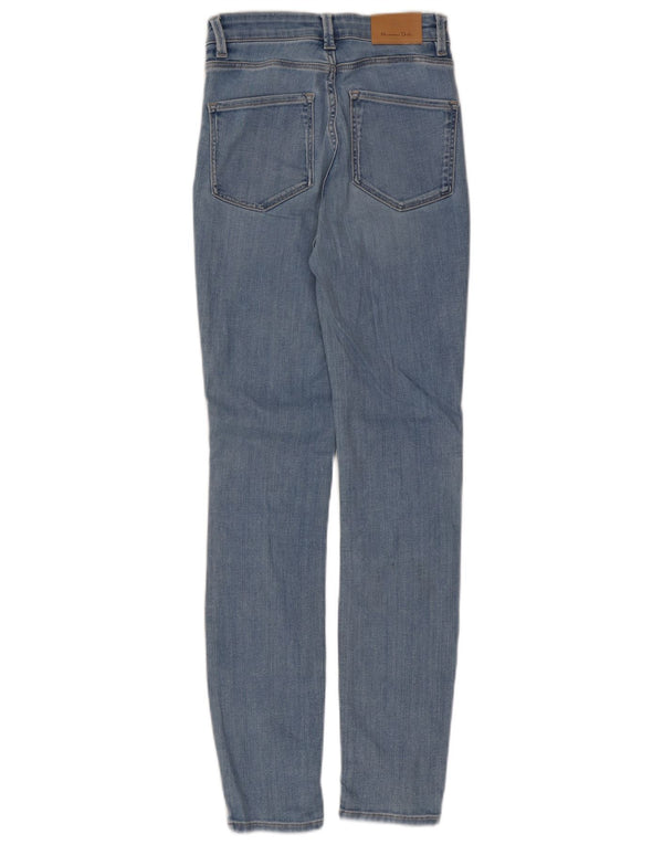 Jeansy Skinny Damskie Massimo Dutti z wysokim stanem EU 34 2XS W24 L29 Niebieskie Bawełniane