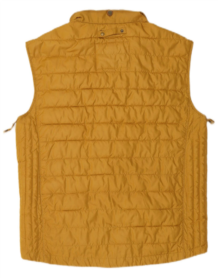 Męska wyściełana kamizelka Massimo Dutti UK 36, mała, żółta, poliester
