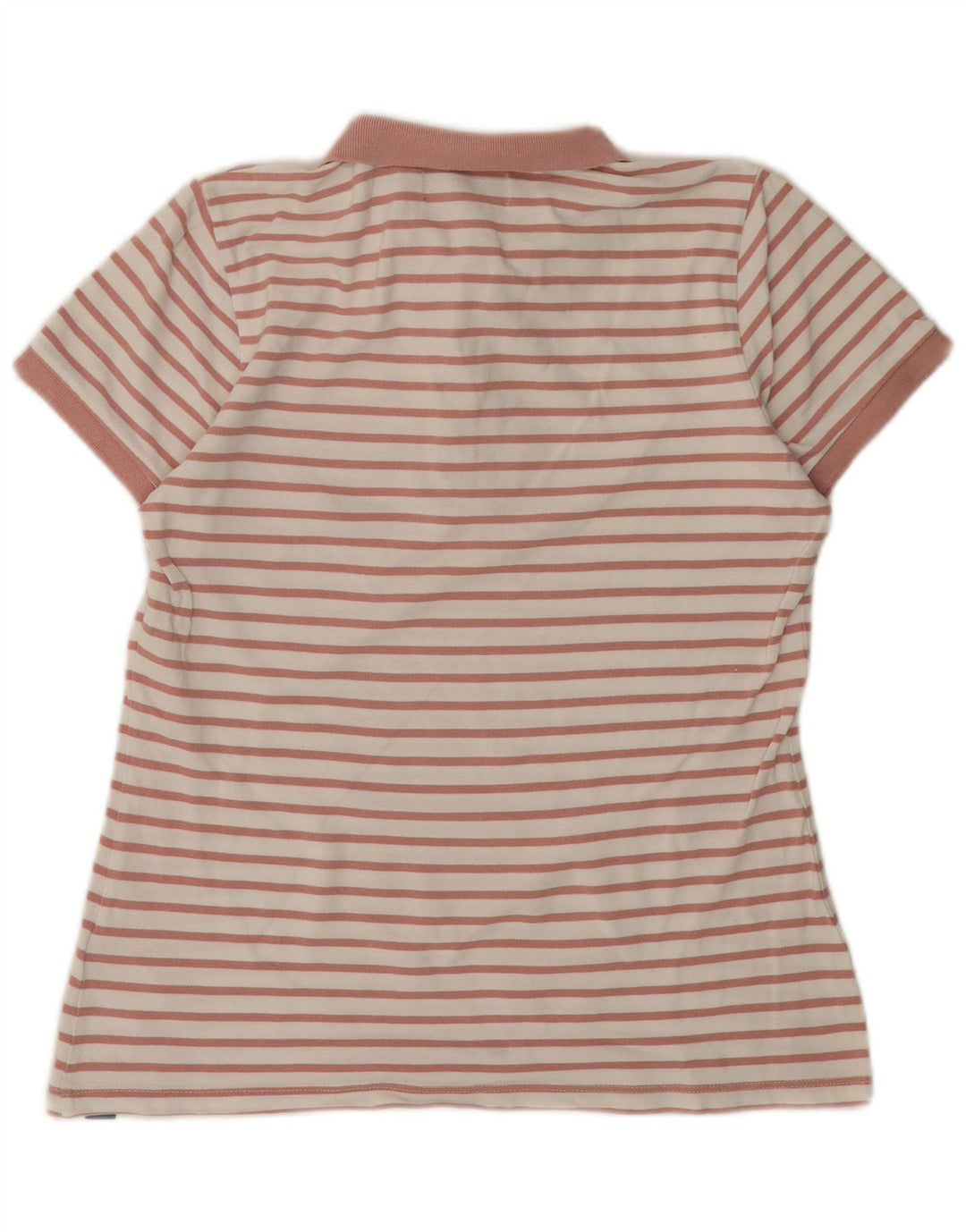Damska koszulka polo SUPERDRY UK 12, bawełniana w średnie różowe paski