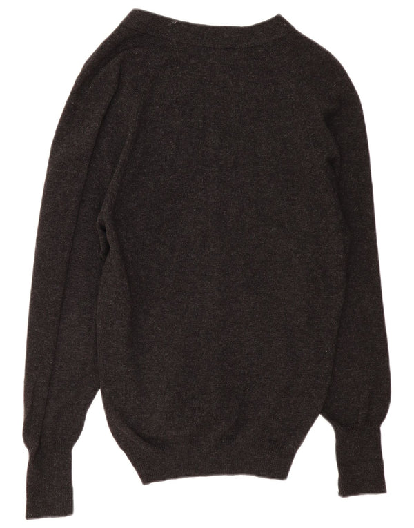 MARKS & SPENCER Męski sweter rozpinany EU 46 XL Szara wełna owcza